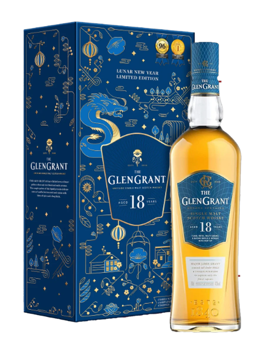 Chai Whisky Glen Grant 18 Years Old (Tết 2024) 700ml