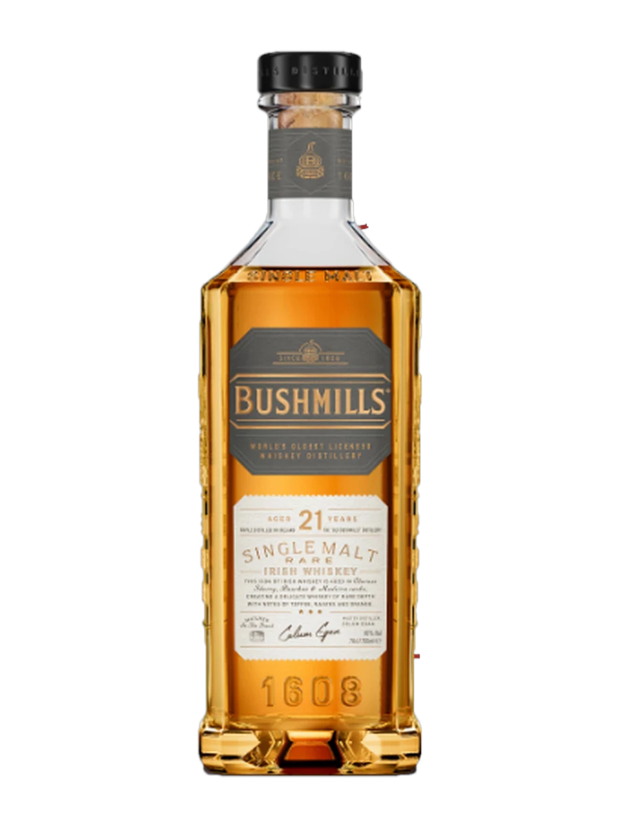 Chai Whiskey Bushmills 21 Years Old Single Malt 700ml