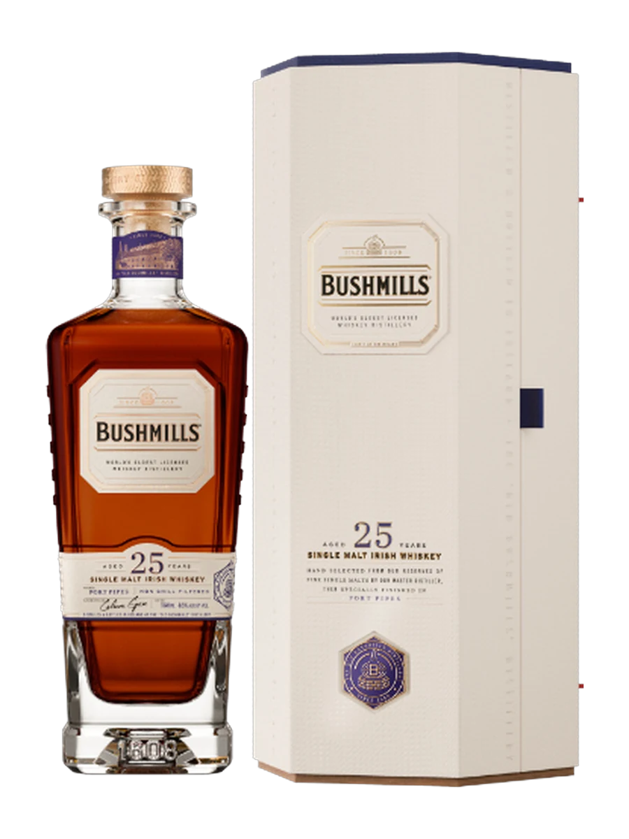 Chai Whiskey Bushmills 25 Years Old Single Malt 700ml