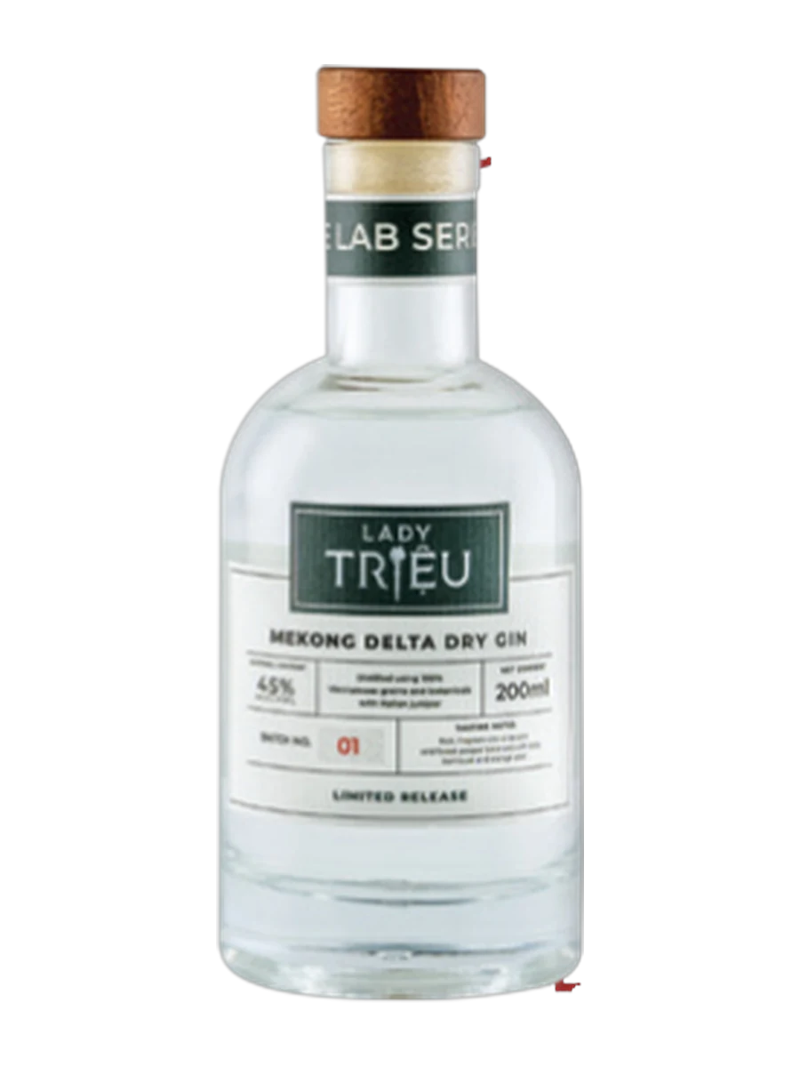 Chai Gin Lady Triệu Lab Series Mekong Delta Dry 200ml
