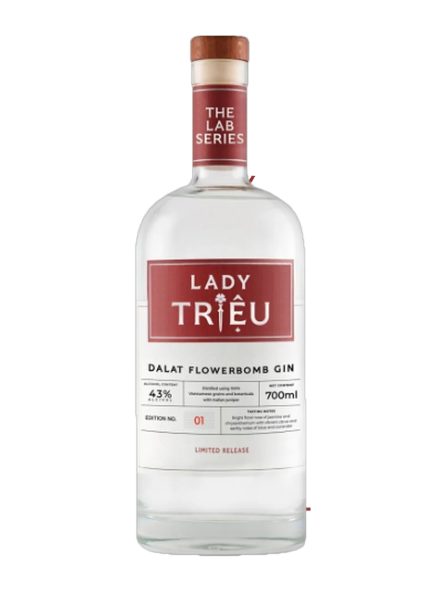 Chai Gin Lady Triệu Lab Series Dalat Flowerbomb 700ml