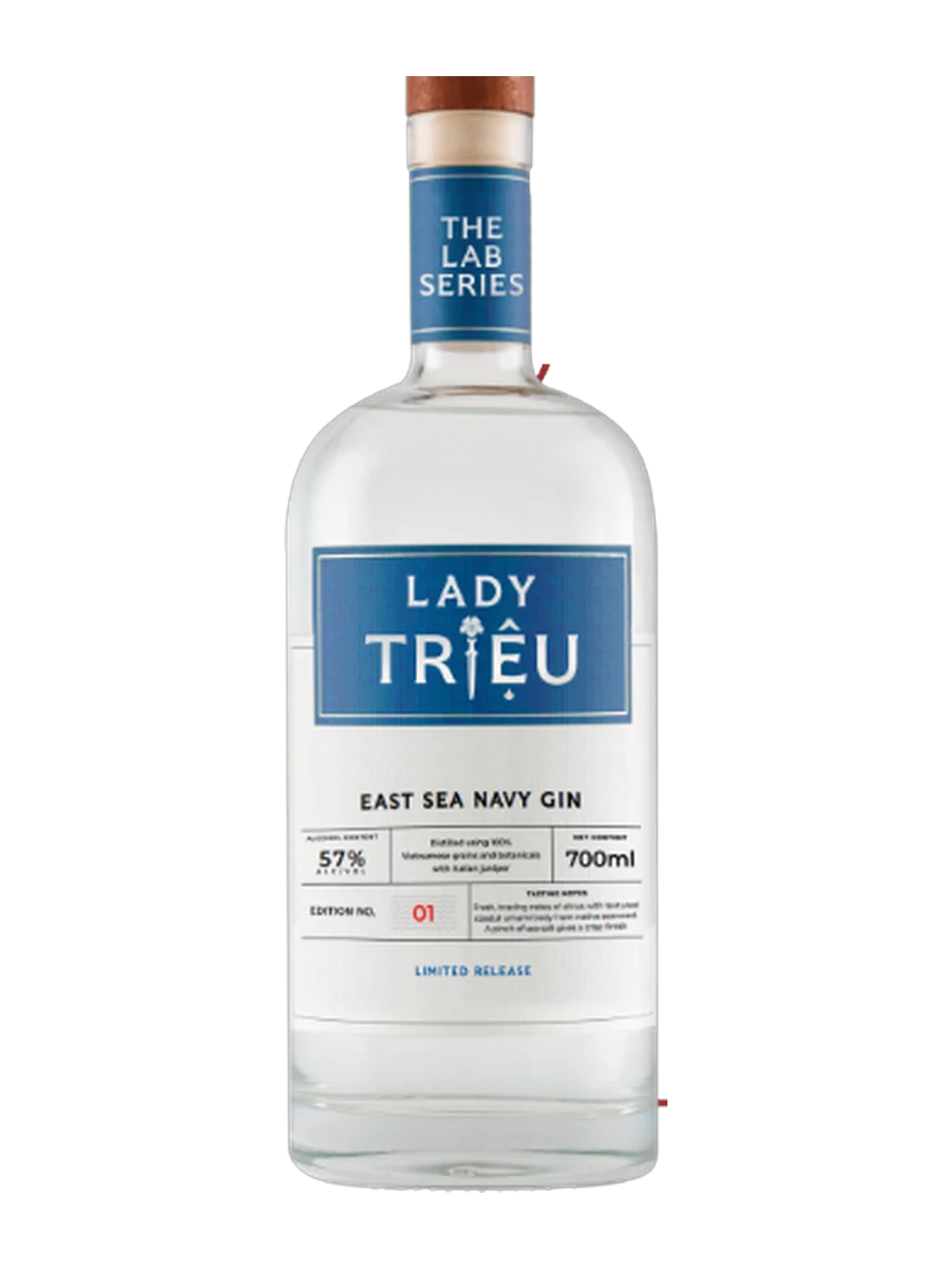 Chai Gin Lady Triệu East Sea Navy 700ml