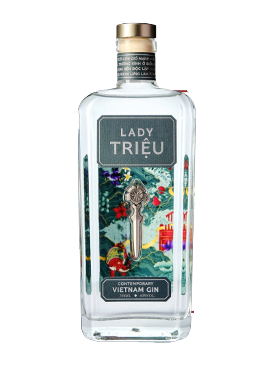 Chai Gin Lady Triệu Contemporary Vietnam Gin 700ml