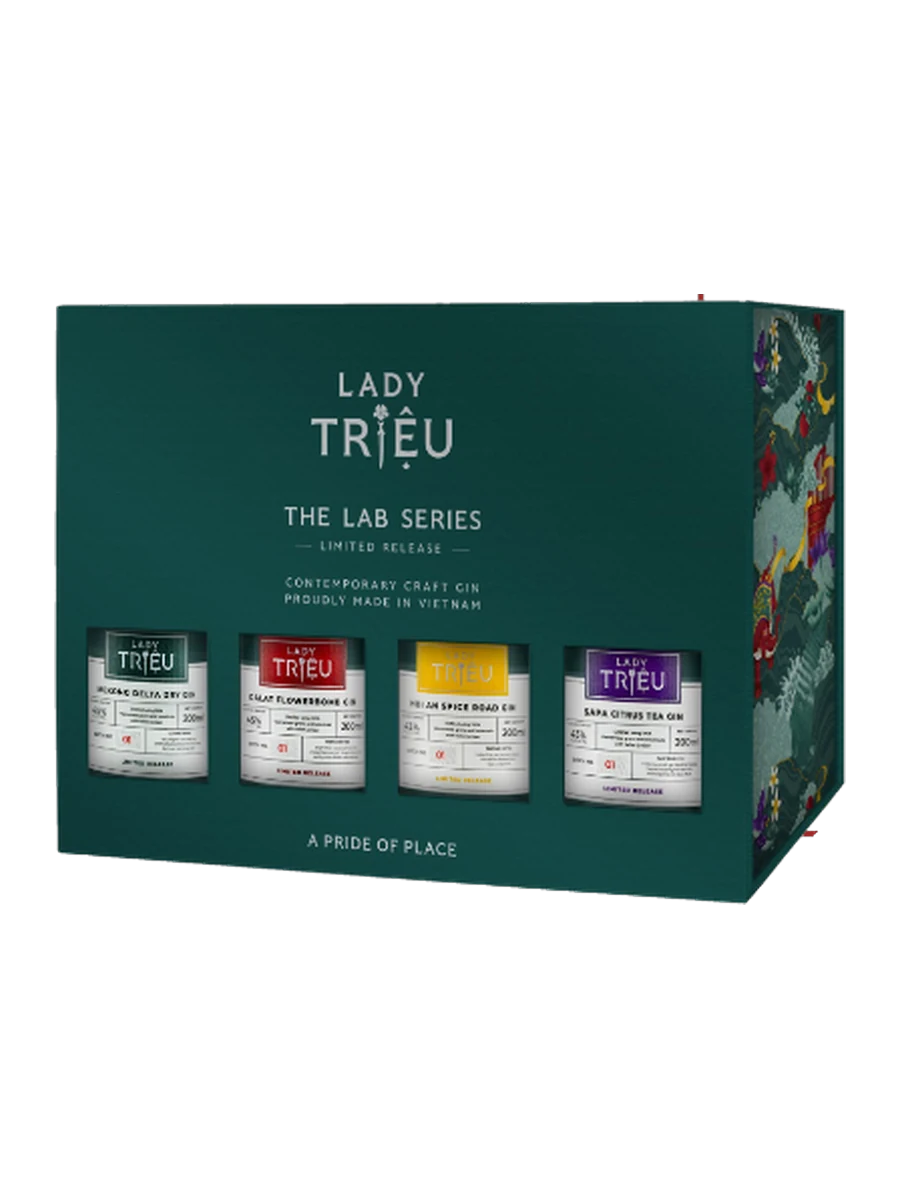 Chai Gin Lady Triệu Lab Series Gift Set 4 chai (hộp quà) 200ml