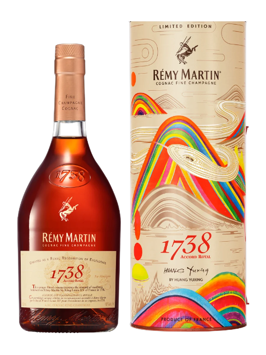Chai Cognac Rémy Martin 1738 Accord Royal (Tết 2025) 700ml