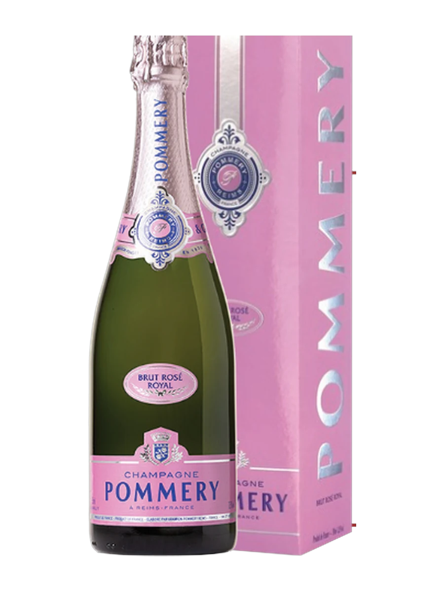 Chai Champagne Pommery Brut Rosé (hộp quà) 750ml