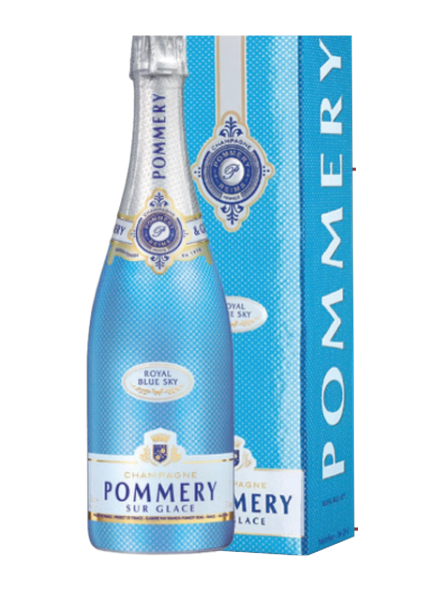 Chai Champagne Pommery Royal Blue Sky (hộp quà) 750ml
