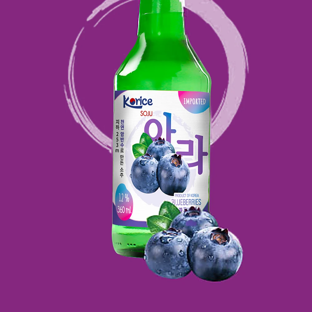 Soju Korice Hương Việt Quất 12% 360ml — Hương vị & cảm nhận